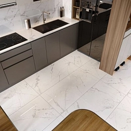Керамогранит Buono Marble Statuario Alba Glossy 1200х600х8,5мм. Арт.M4400P
