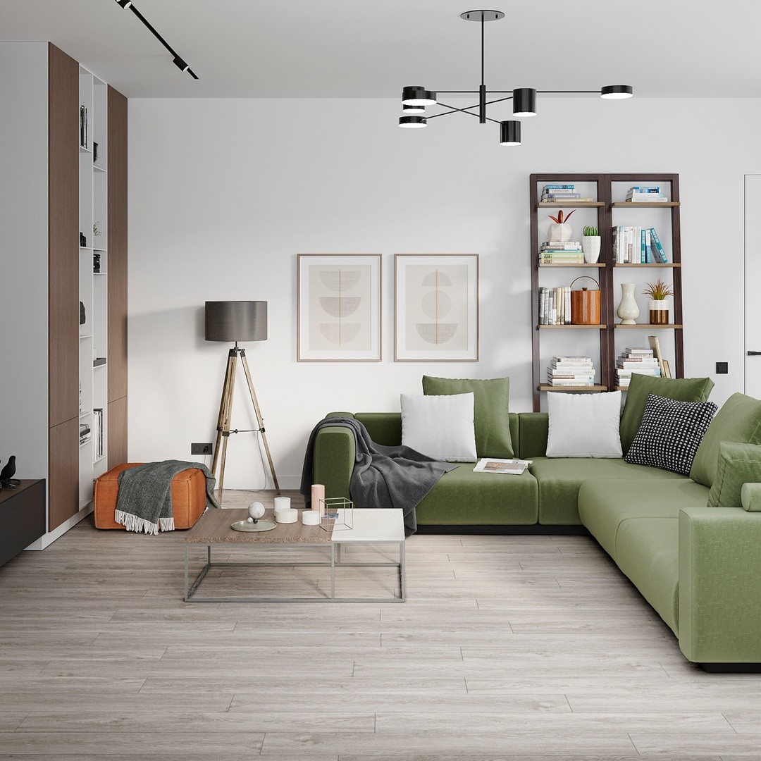 SPC ламинат DAMY FLOOR Family 4V 43кл Дуб Английский SL3683-6