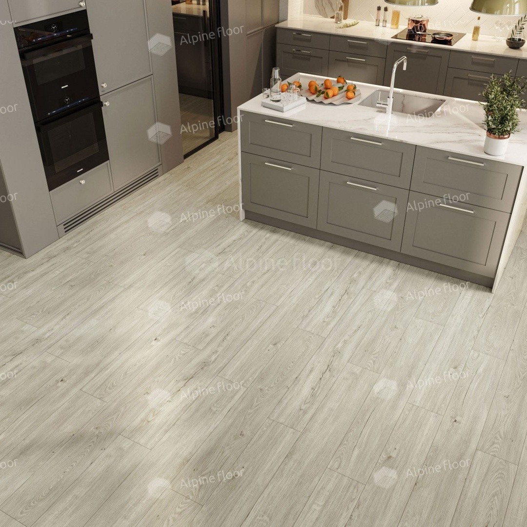 LVT плитка ALPINE FLOOR SEQUOIA 4V 43кл ECO6-8 Секвойя Снежная