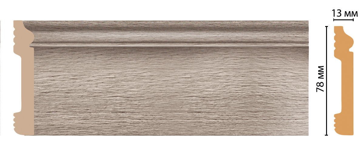 Напольный плинтус DECOMASTER D005 2400*79*13мм 77 Напольный плинтус DECOMASTER D005 2400*79*13мм 77