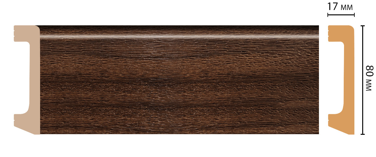 Плинтус напольный DECOMASTER D235 2400*80*17мм 438 Плинтус напольный DECOMASTER D235 2400*80*17мм 438