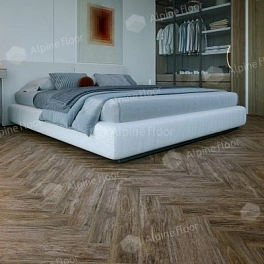 Ламинат ALPINE FLOOR Herringbone 8 PRO 4V 33кл Дуб Бордо LF102-10
