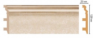 Плинтус напольный DECOMASTER D233 2400*120*23мм 18D