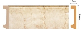 Плинтус напольный DECOMASTER D235 2400*80*17мм 80